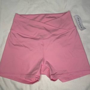 Pacsun light pink crossover shorts